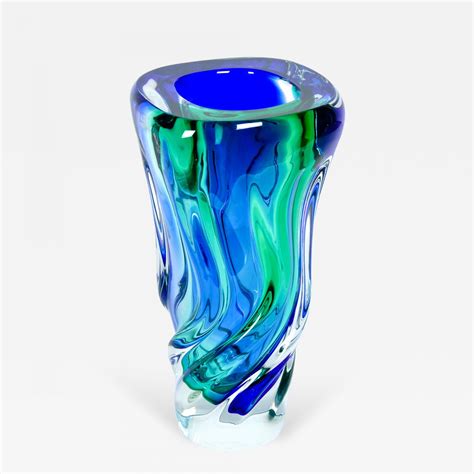 Luxury and Modern Murano Glass Vases .